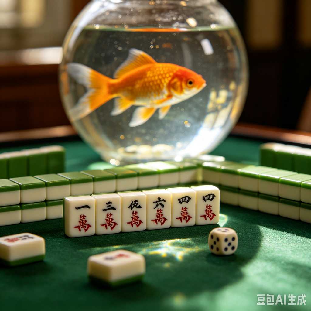 flat print mahjong set
