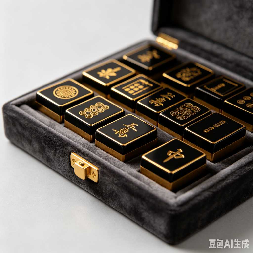 mini travel mahjong set lightweight